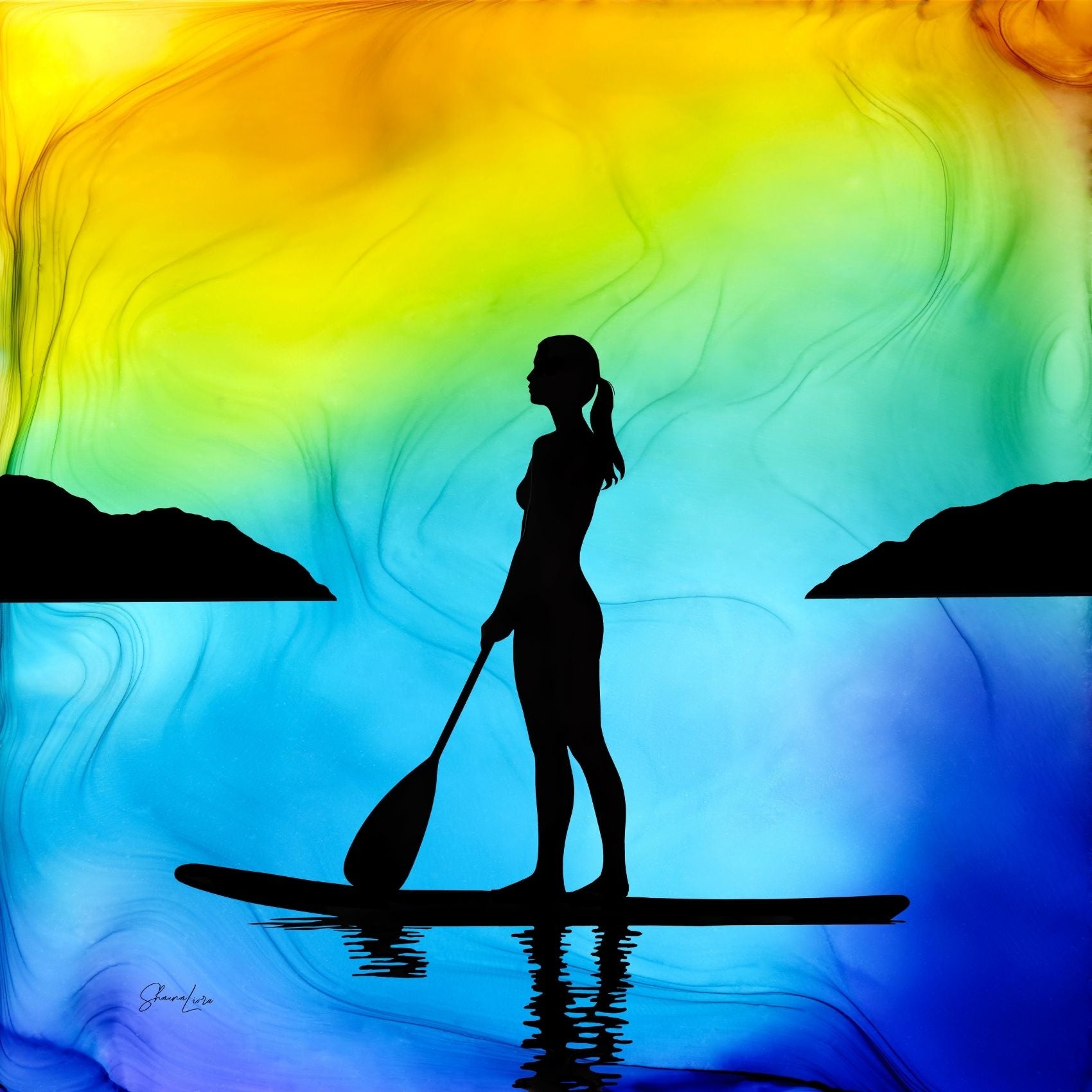 Sun-Kissed Serenity - Fire Made Art Print