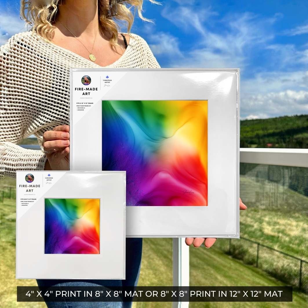 The Colour Of Joy - Fire Made Art Print