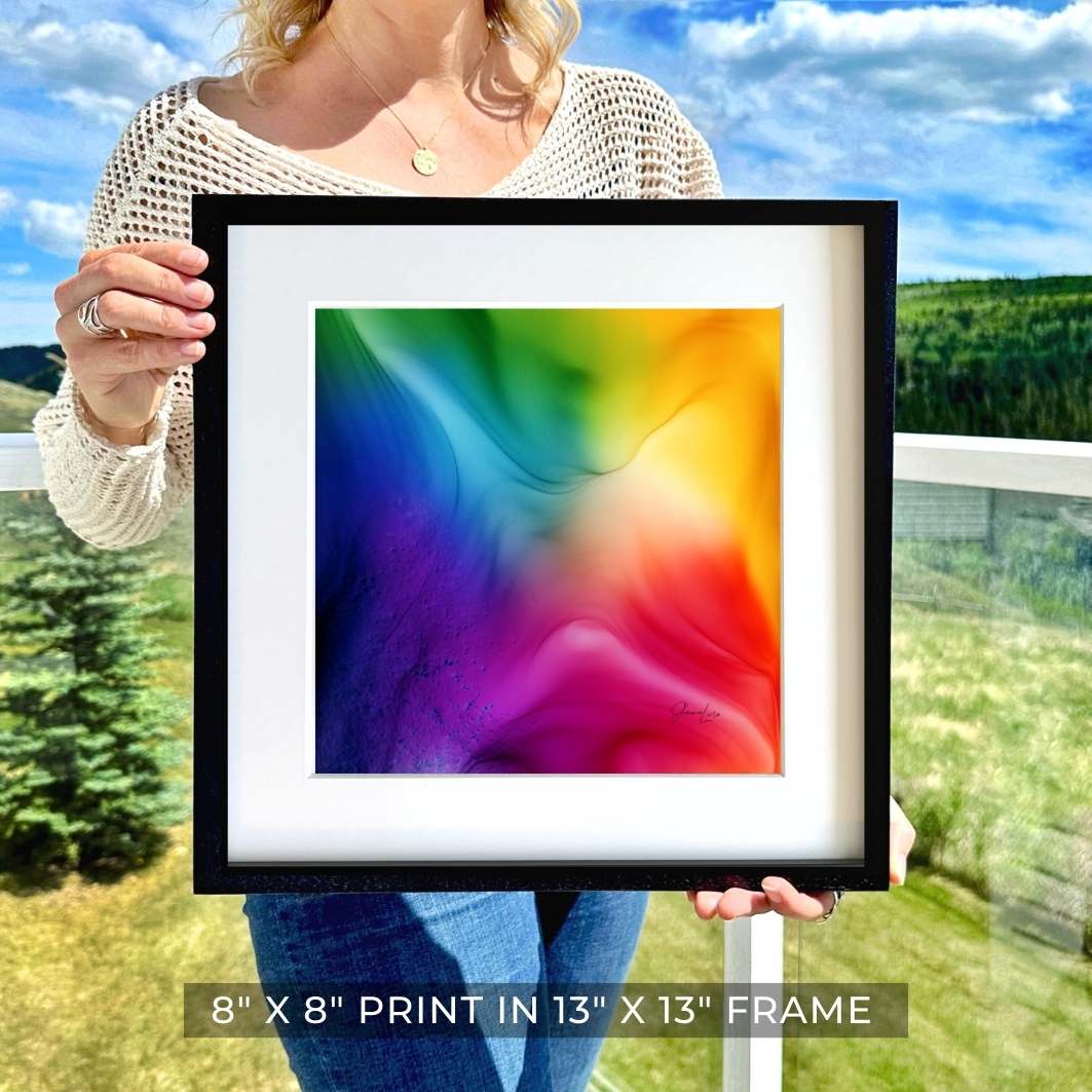 The Colour Of Joy - Fire Made Art Print