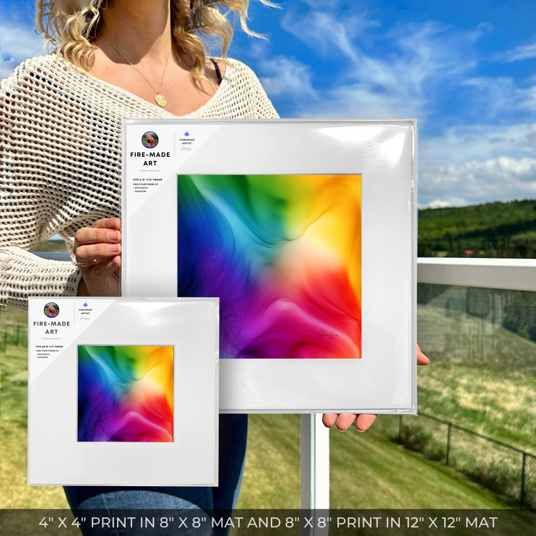 The Colour Of Joy - Fire Made Art Print