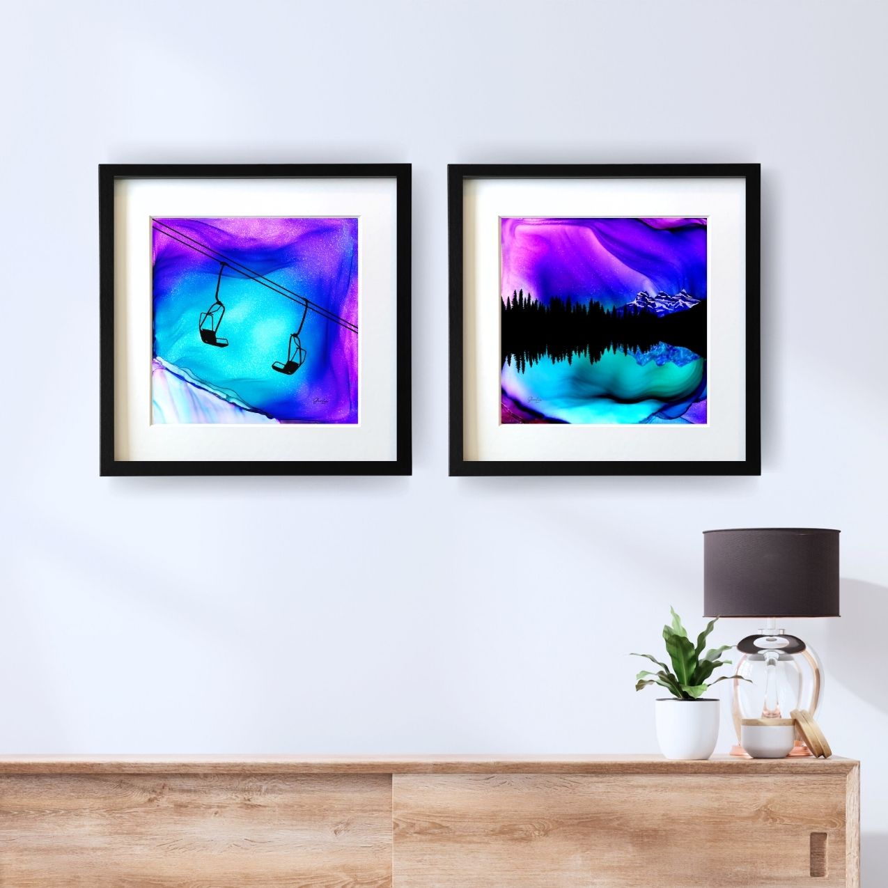 Deep Powder Dreams - Fire Art Print