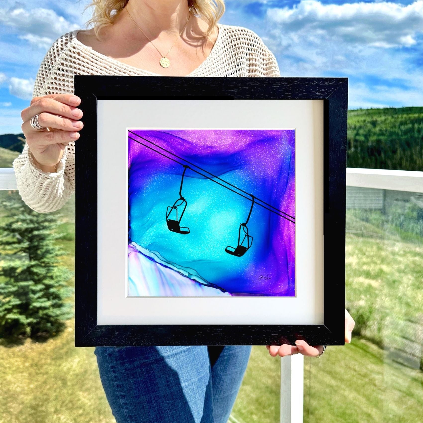 Deep Powder Dreams - Fire Made Art Print