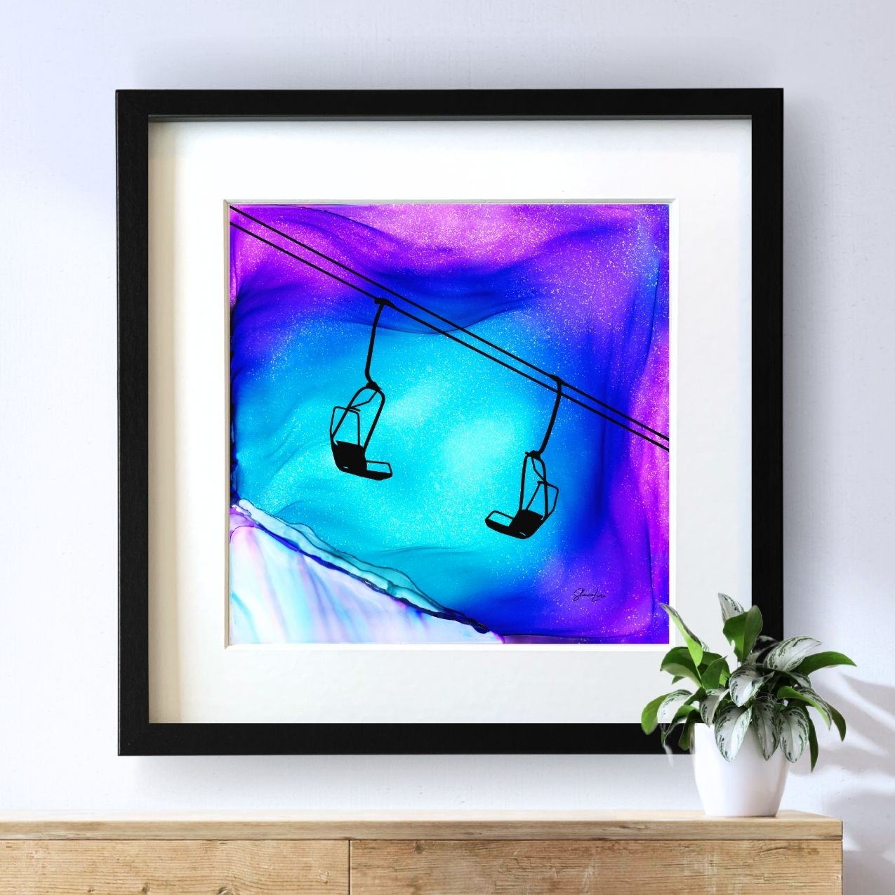 Deep Powder Dreams - Fire Art Print