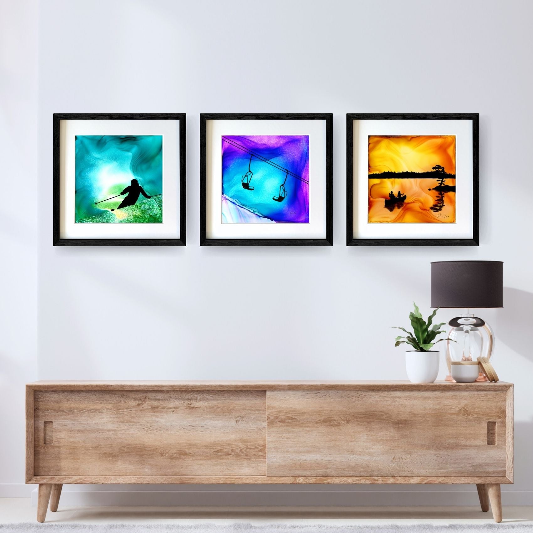 Deep Powder Dreams - Fire Made Art Print