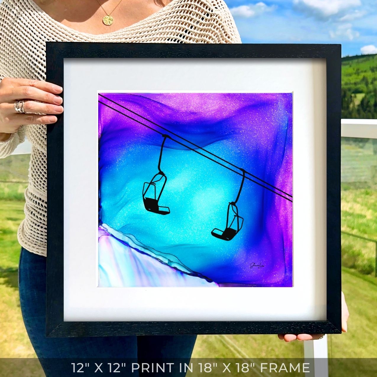 Deep Powder Dreams - Fire Art Print