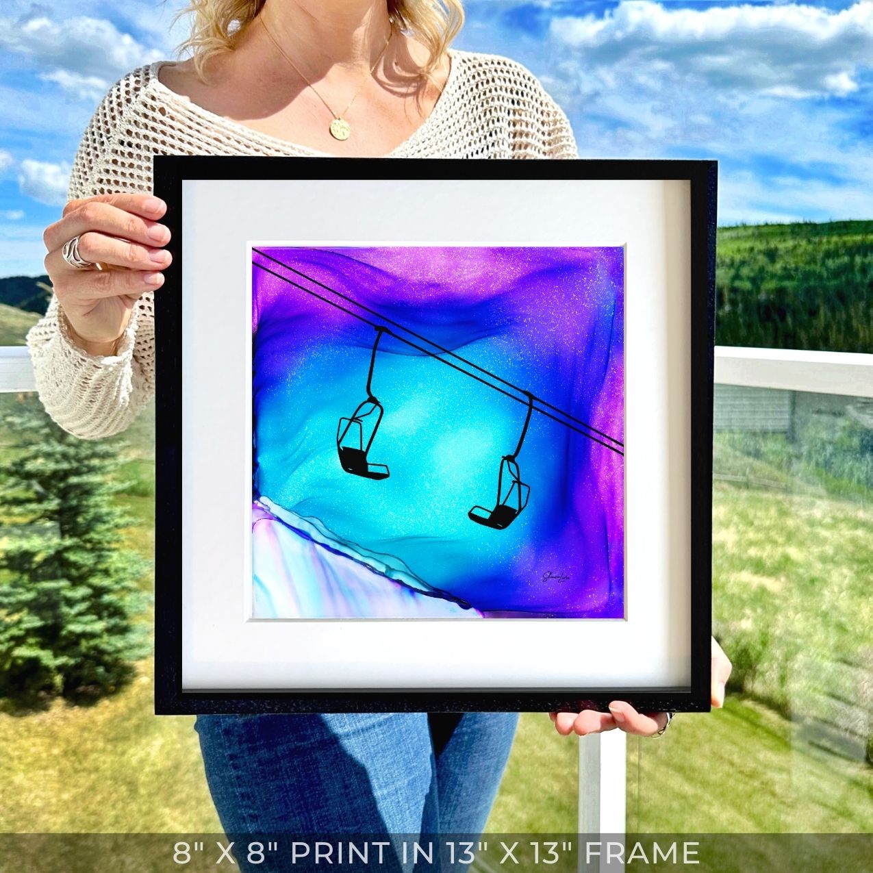 Deep Powder Dreams - Fire Art Print