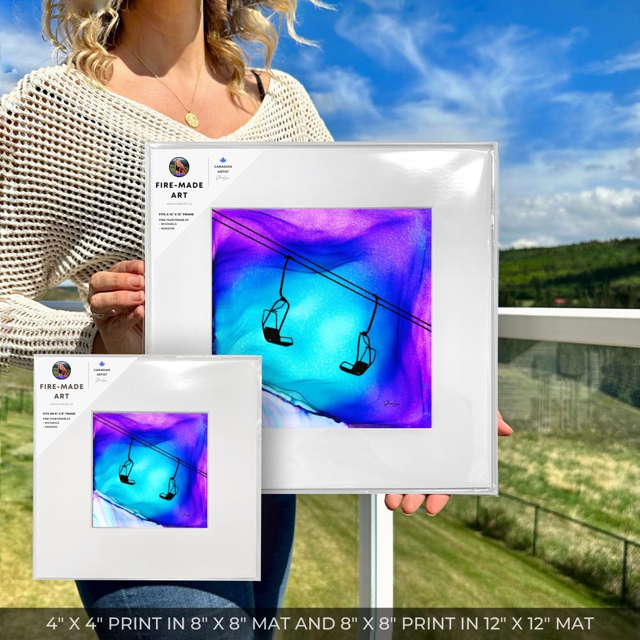 Deep Powder Dreams - Fire Art Print