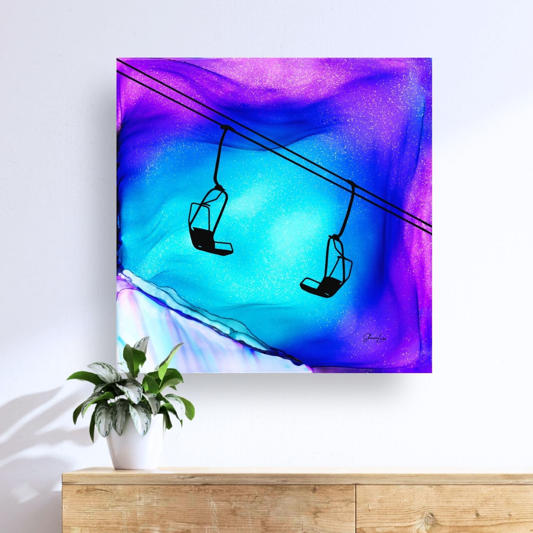 Deep Powder Dreams - Fire Made Art Print