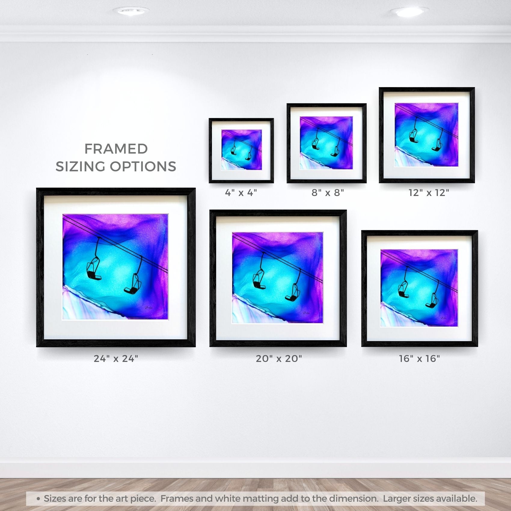 Deep Powder Dreams - Fire Made Art Print