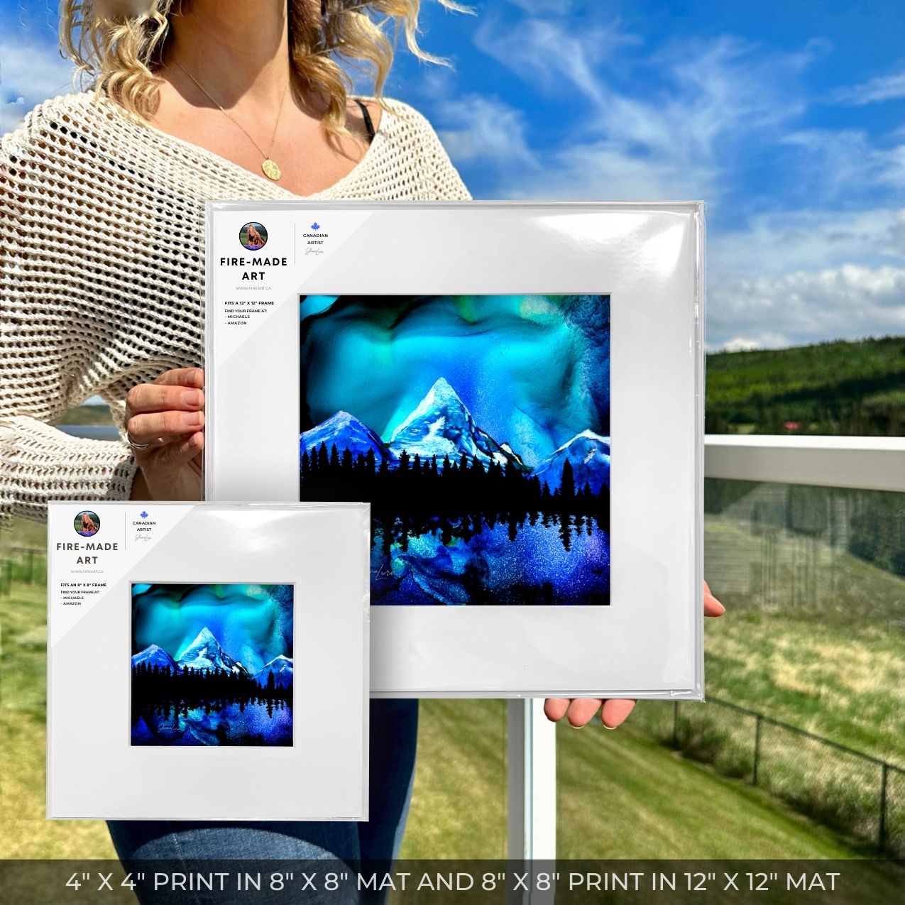 Dreams of Assinaboine - Fire Art Print