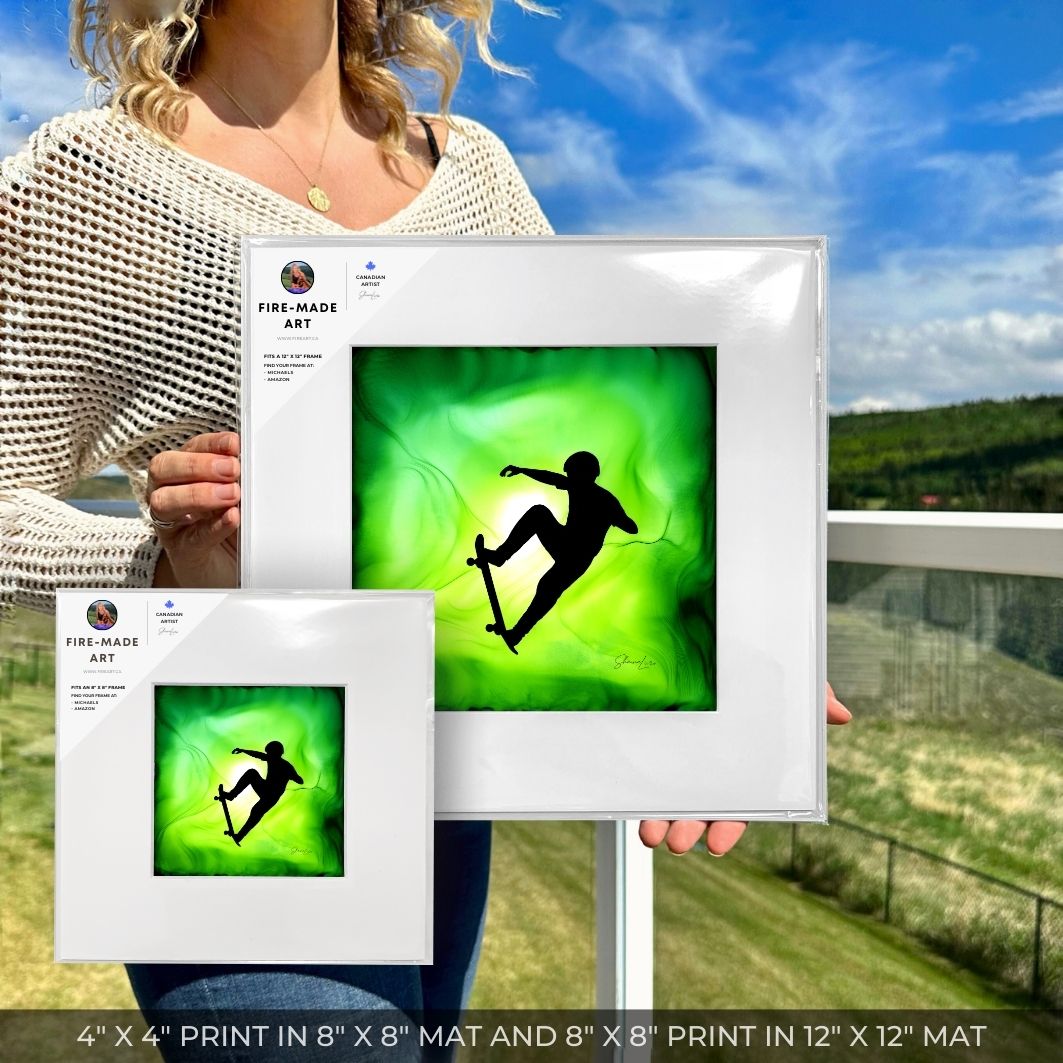 Drop In - Fire Art Print