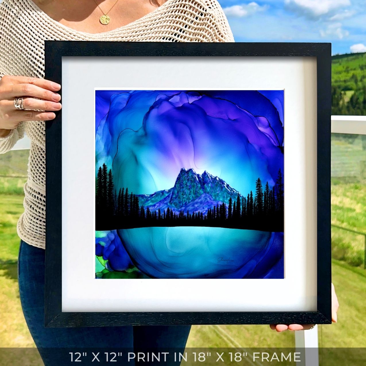 Emeralds Radiance - Fire Art Print