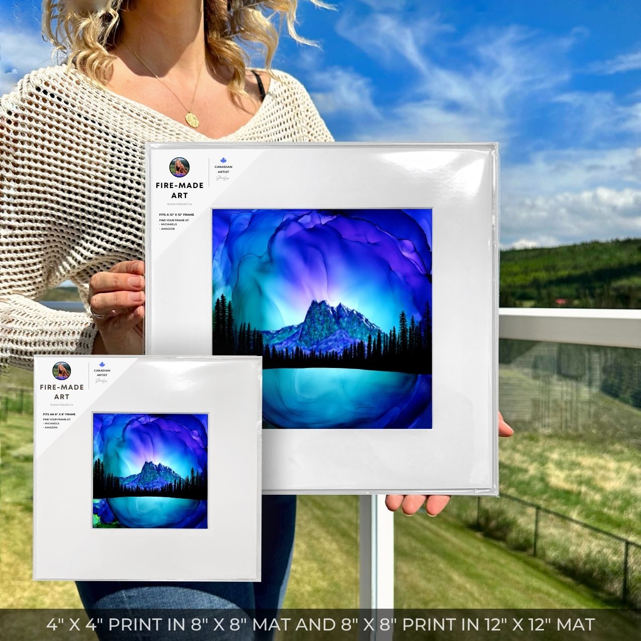 Emeralds Radiance - Fire Art Print