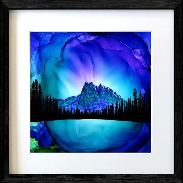 Emeralds Radiance - Fire Made Art Print