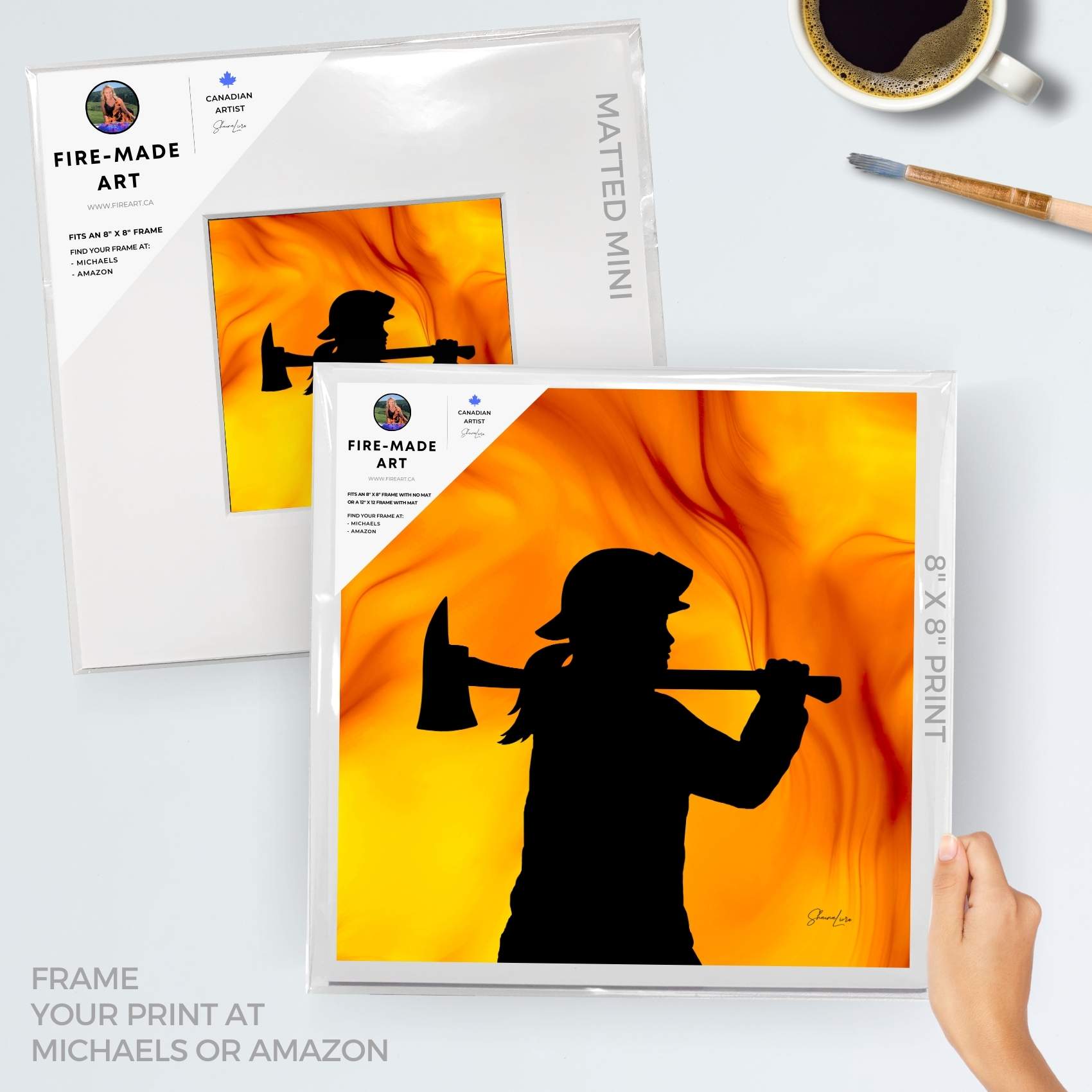 Fearless - Fire Made Art Print