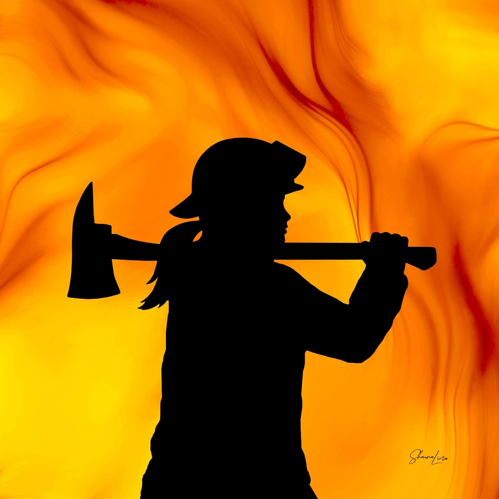 Fearless - Fire Made Art Print