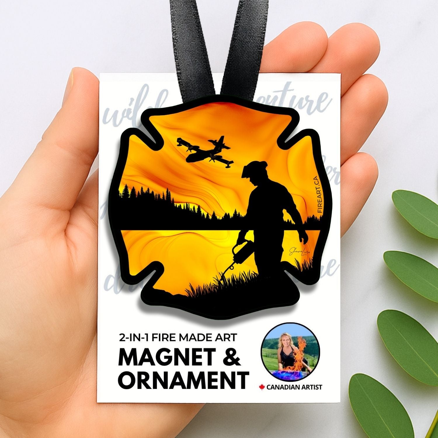 Fighting Fire With Fire: 2-in-1 Ornament/Magnet