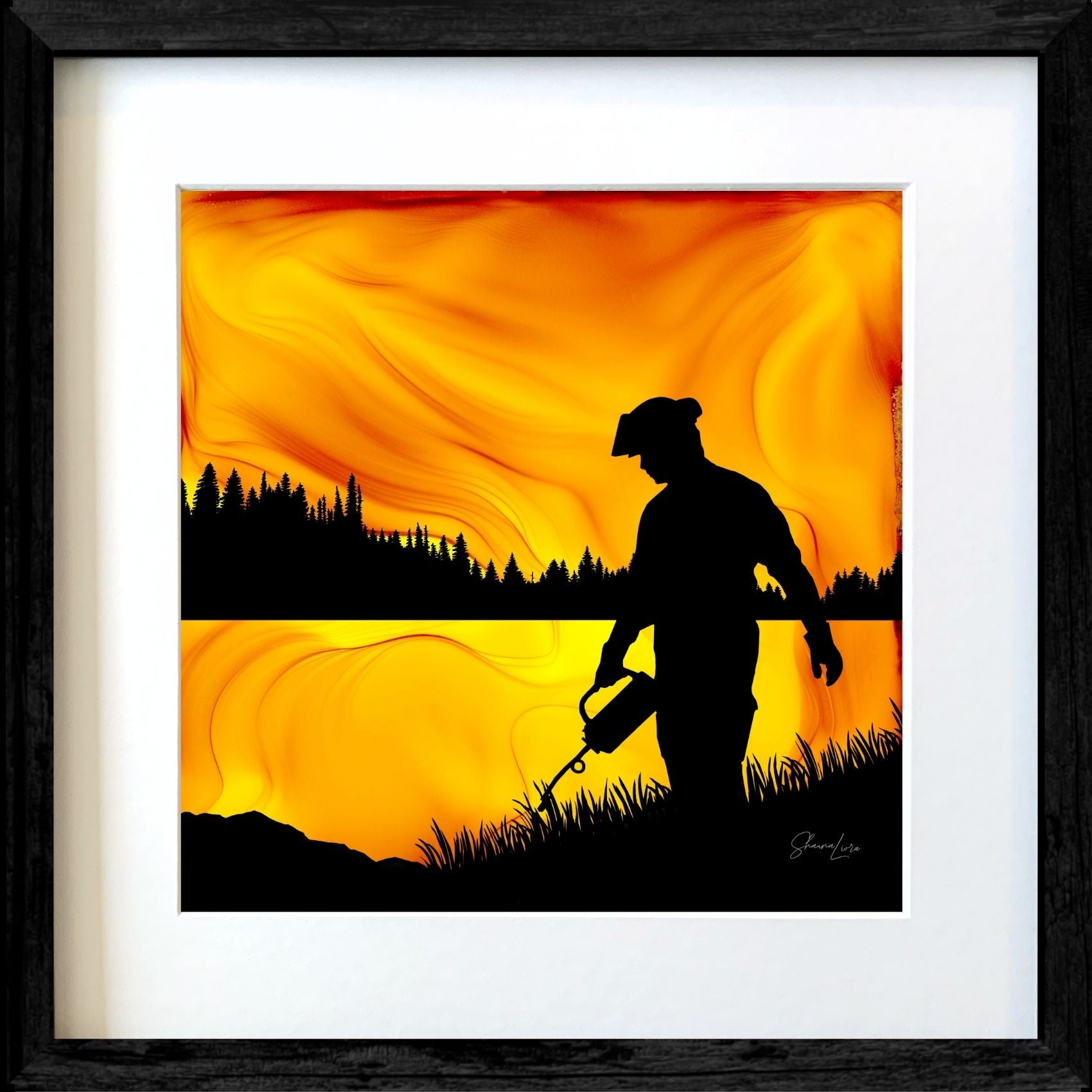 Fighting Fire With Fire - Fire Made Art Print