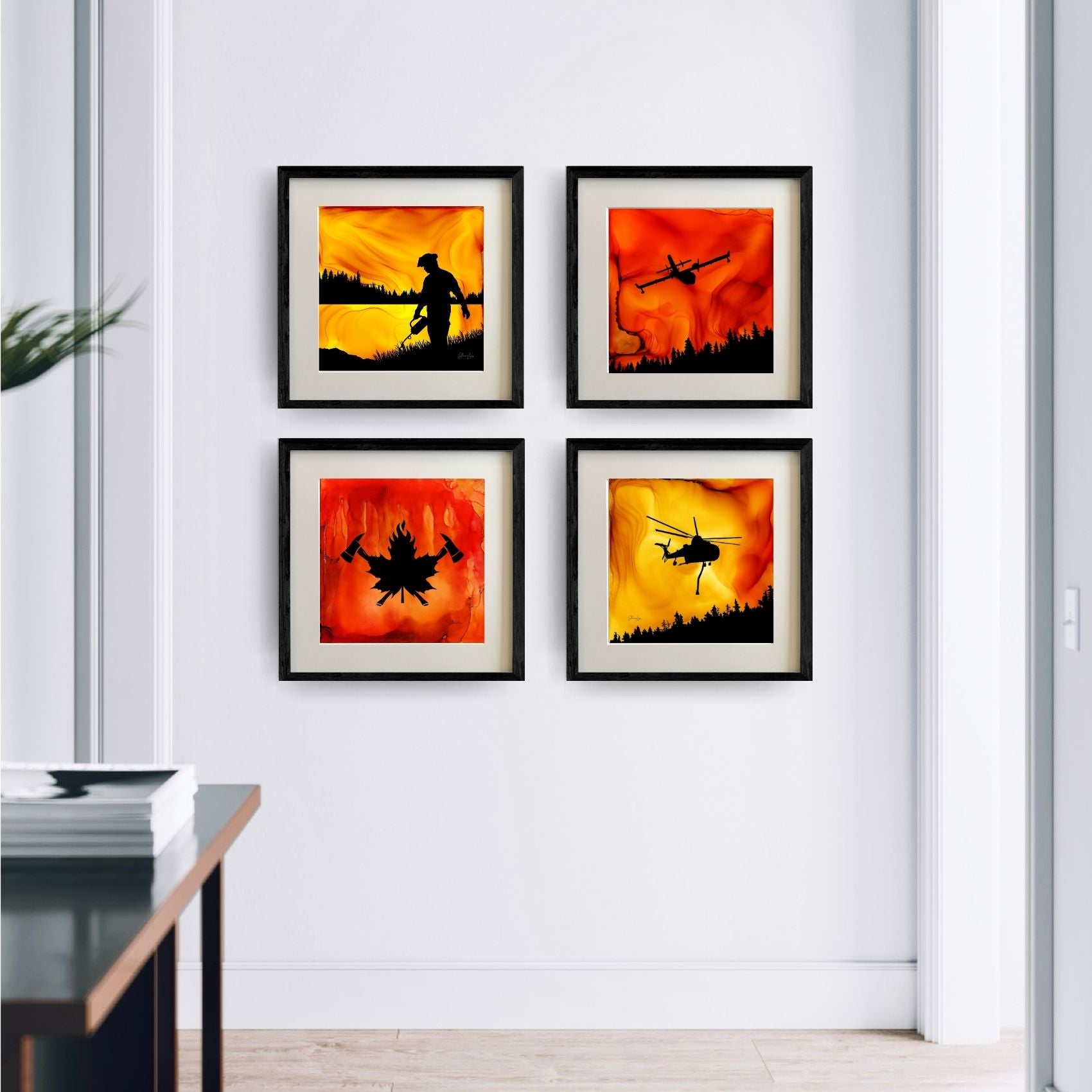 Fighting Fire With Fire - Fire Made Art Print