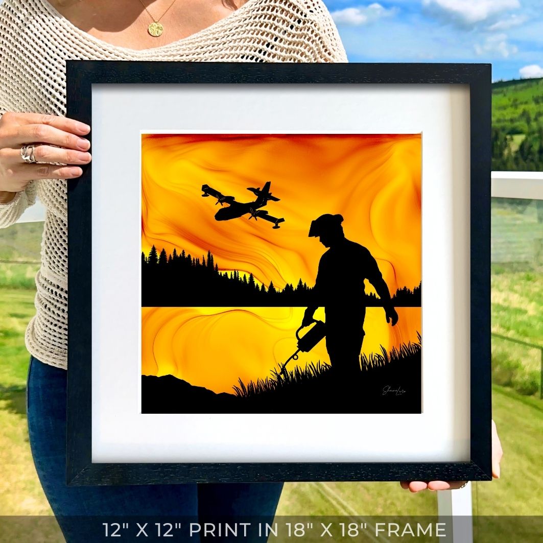 Fighting Fire With Fire - Fire Art Print