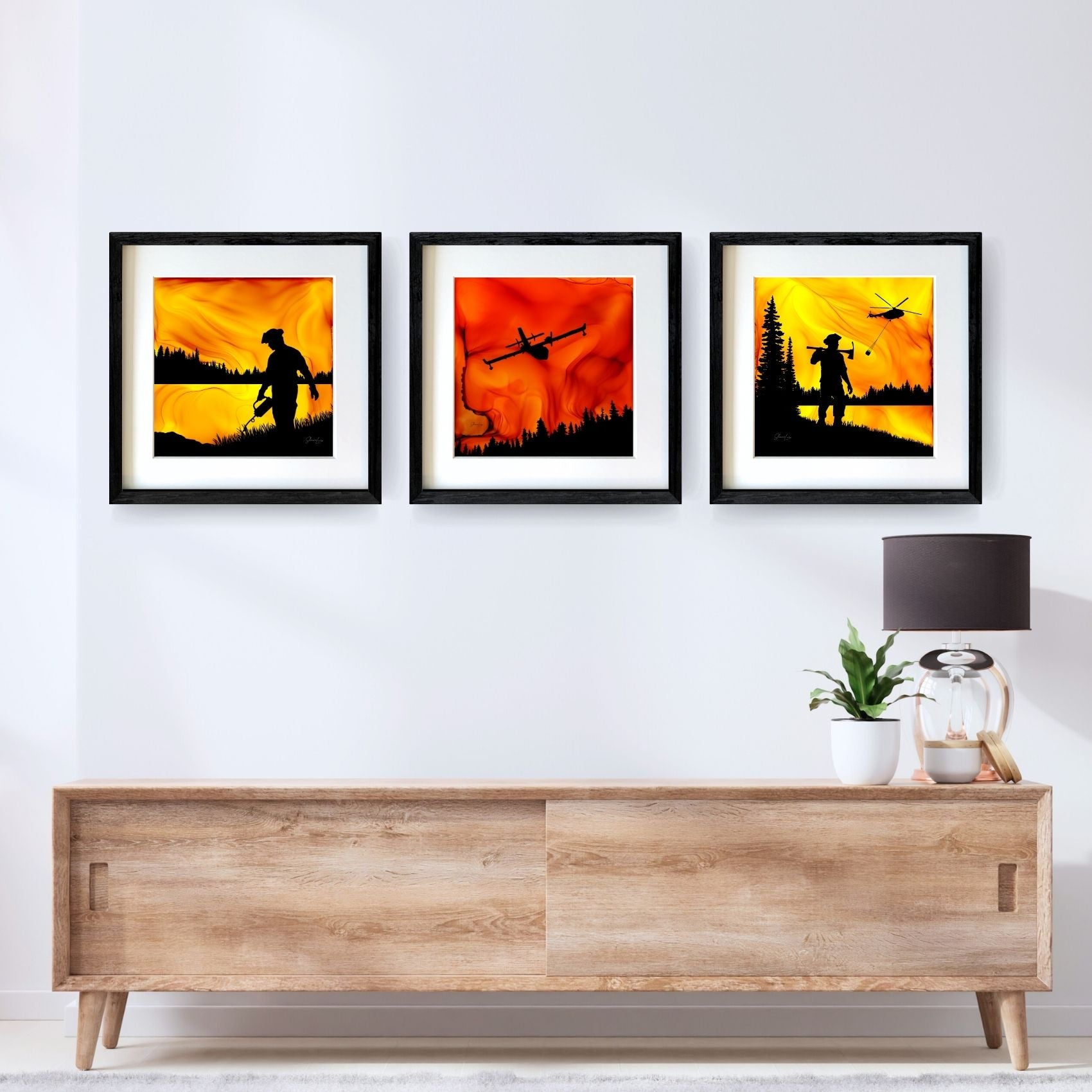 Fighting Fire With Fire - Fire Made Art Print
