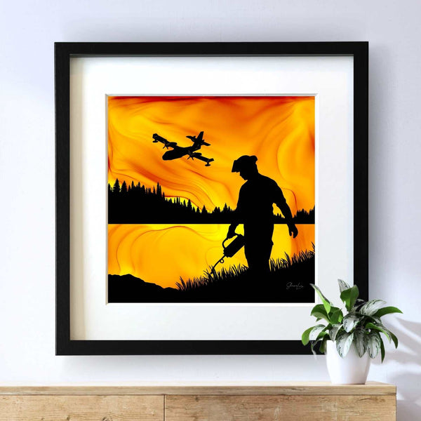 Fighting Fire With Fire - Fire Art Print