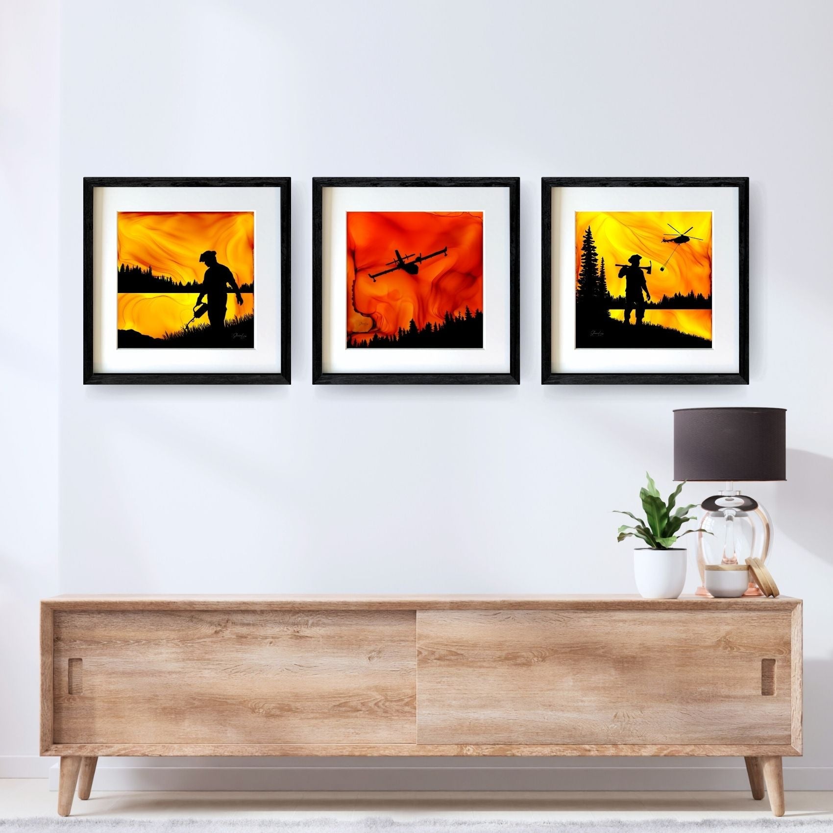 Wildland Warrior - Fire Made Art Print