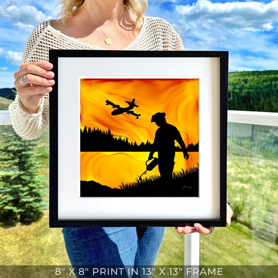 Fighting Fire With Fire - Fire Art Print