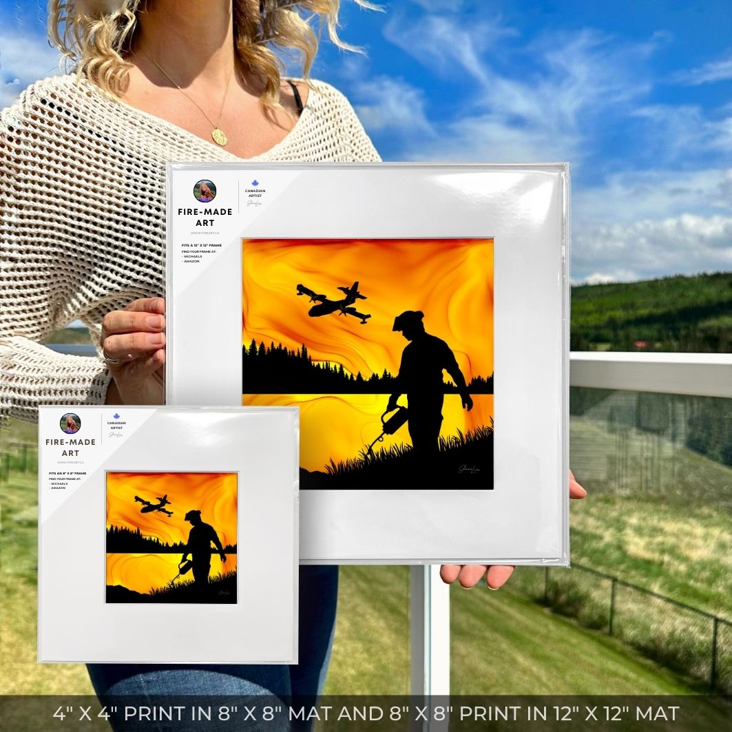 Fighting Fire With Fire - Fire Art Print