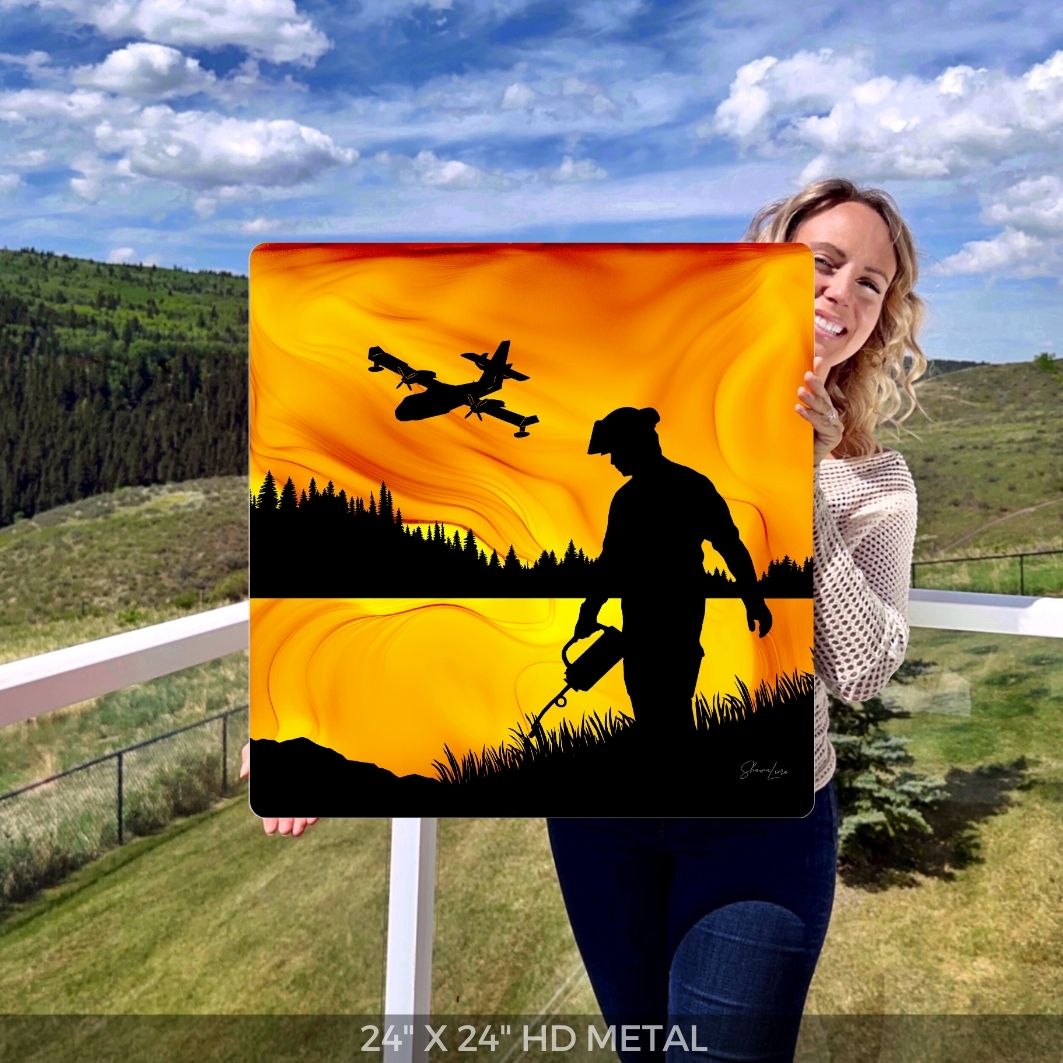 Fighting Fire With Fire - Fire Art Print