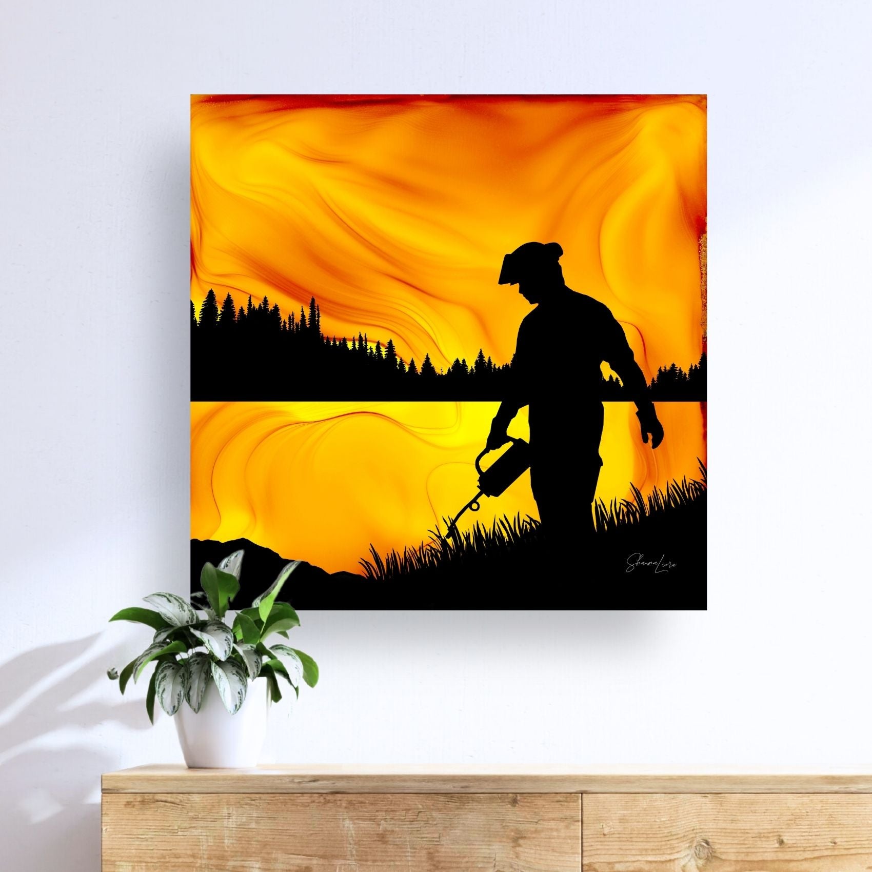 Fighting Fire With Fire - Fire Made Art Print