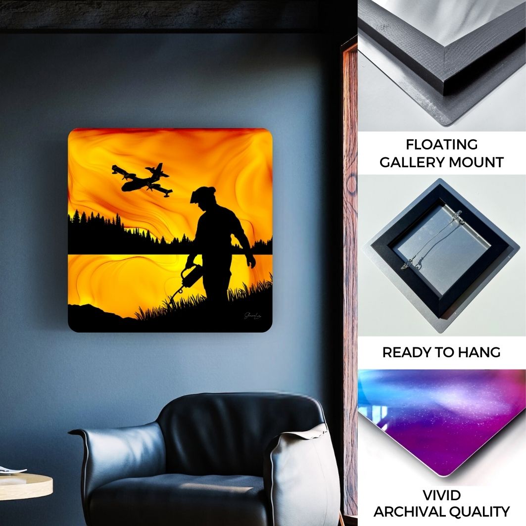 Fighting Fire With Fire - Fire Art Print