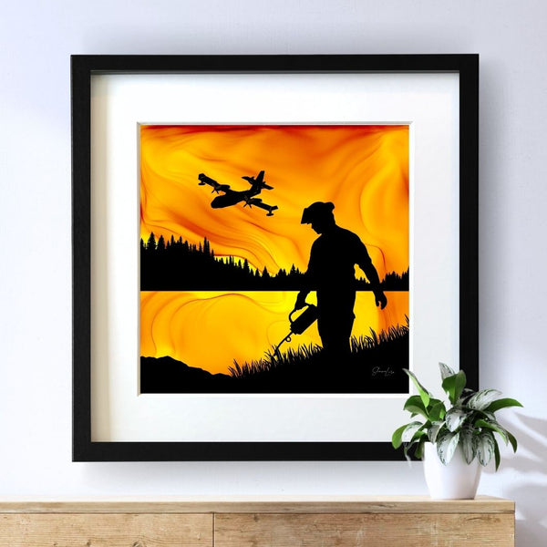 Fighting Fire With Fire - Fire Art Print