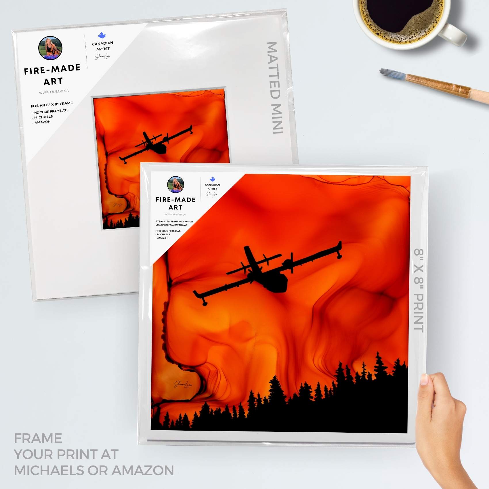 Fire In The Sky - Fire Made Art Print