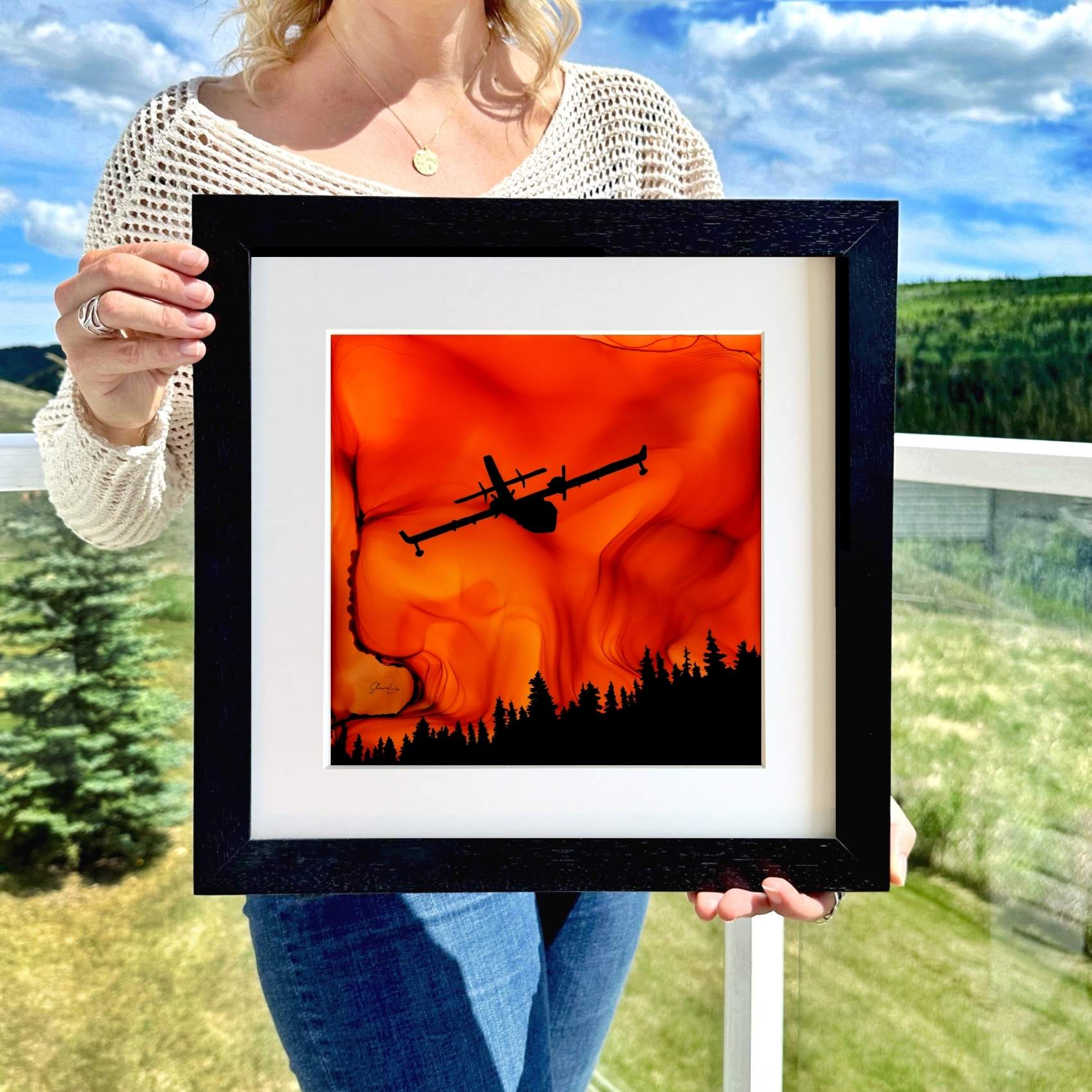 Fire In The Sky - Fire Made Art Print