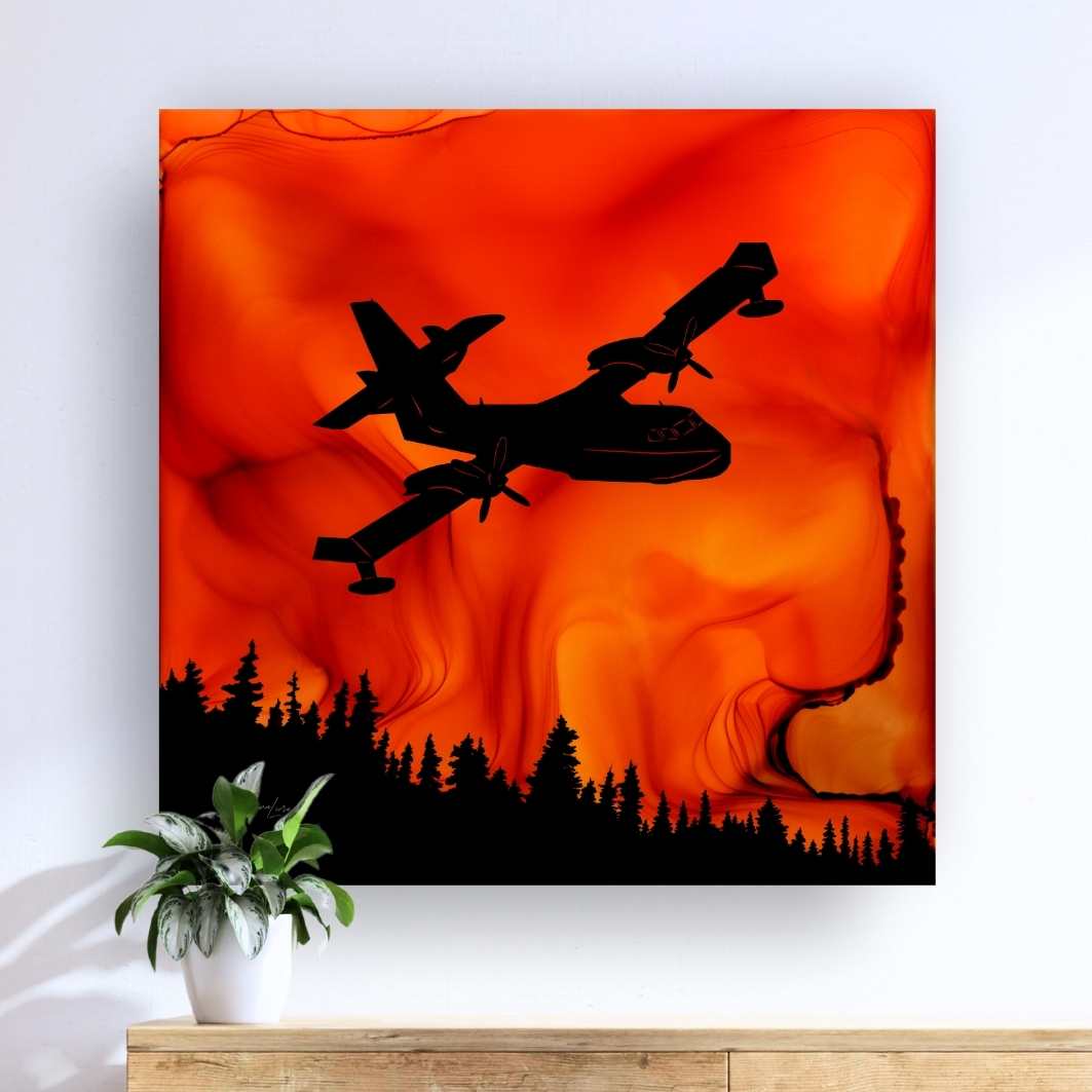 Fire In The Sky - Fire Art Print