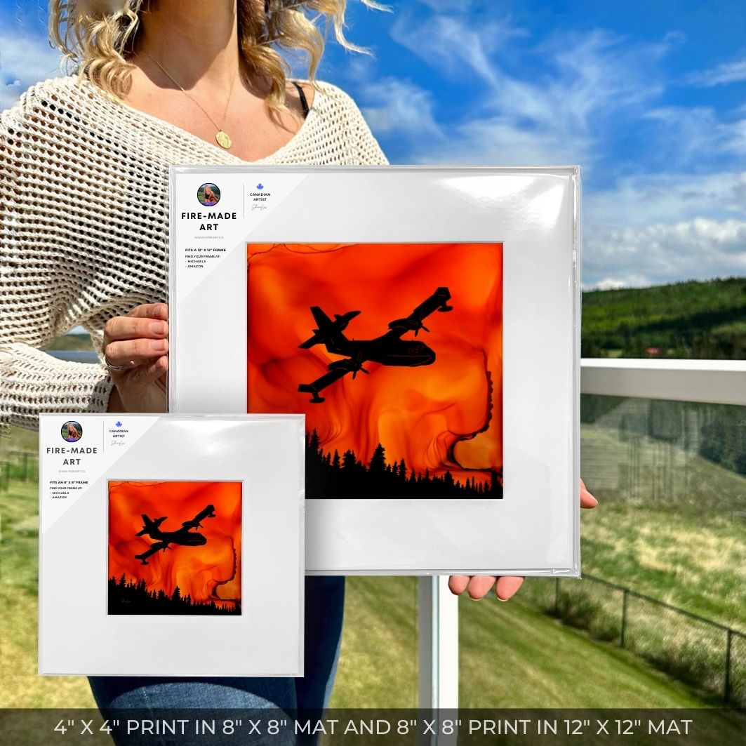 Fire In The Sky - Fire Art Print