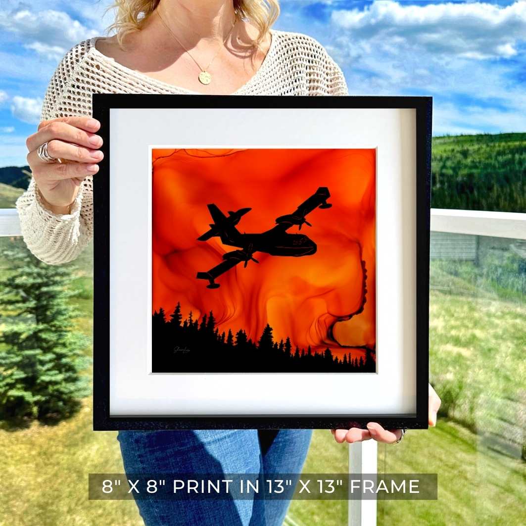 Fire In The Sky - Fire Art Print
