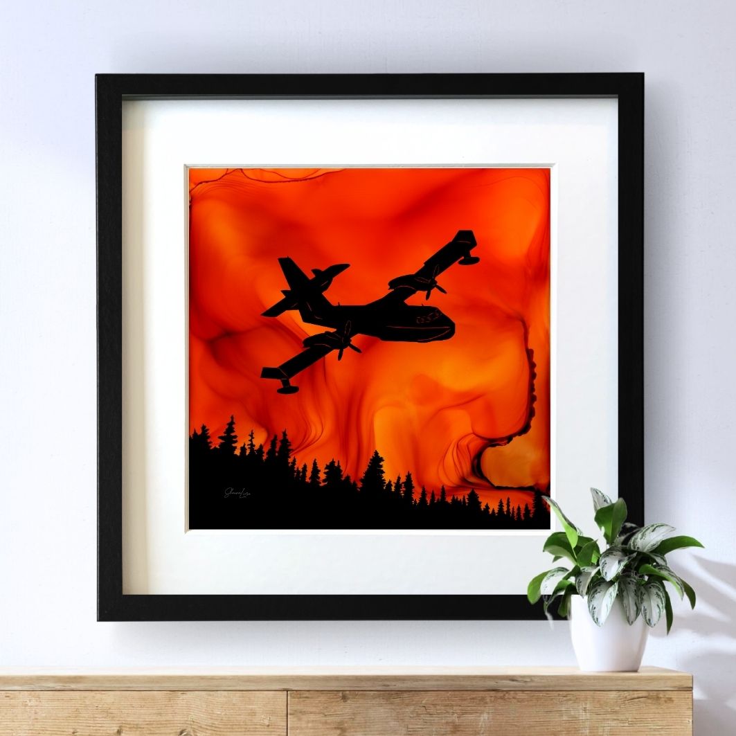 Fire In The Sky - Fire Art Print