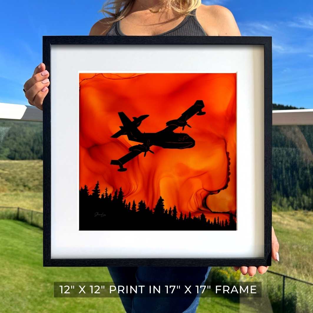 Fire In The Sky - Fire Art Print