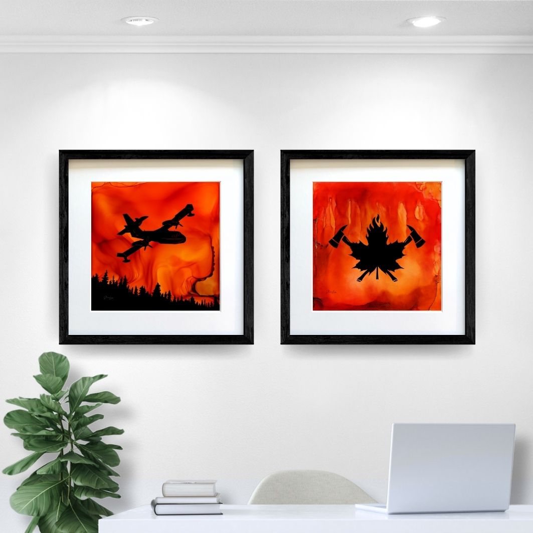 Fire In The Sky - Fire Art Print