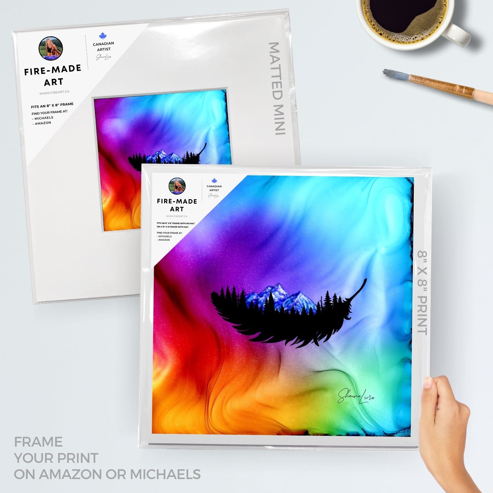 Floating Free - Fire Made Art Print