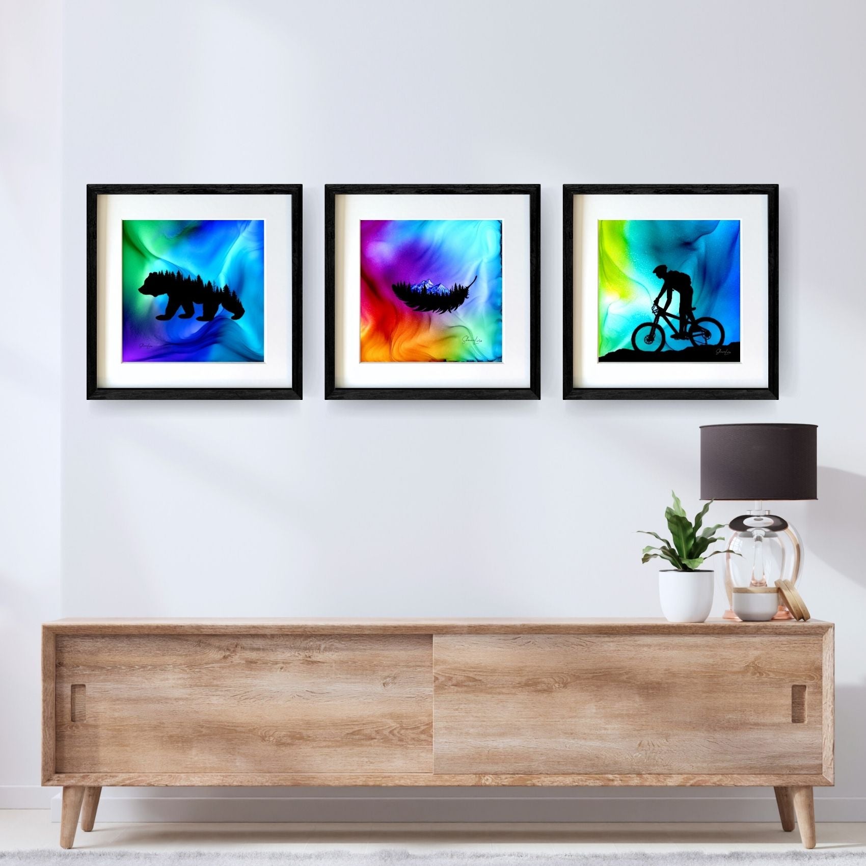 Floating Free - Fire Made Art Print