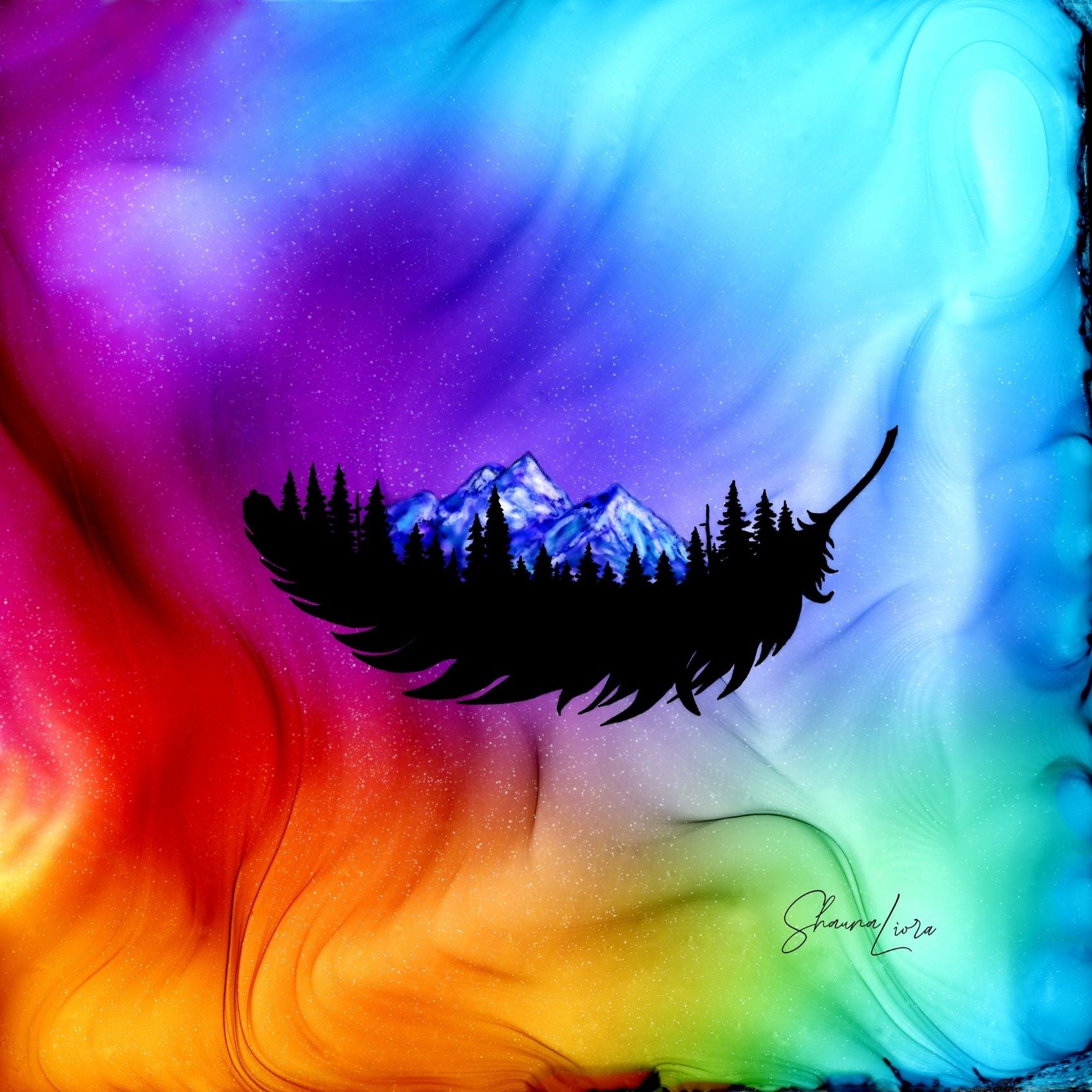 Floating Free - Fire Made Art Print