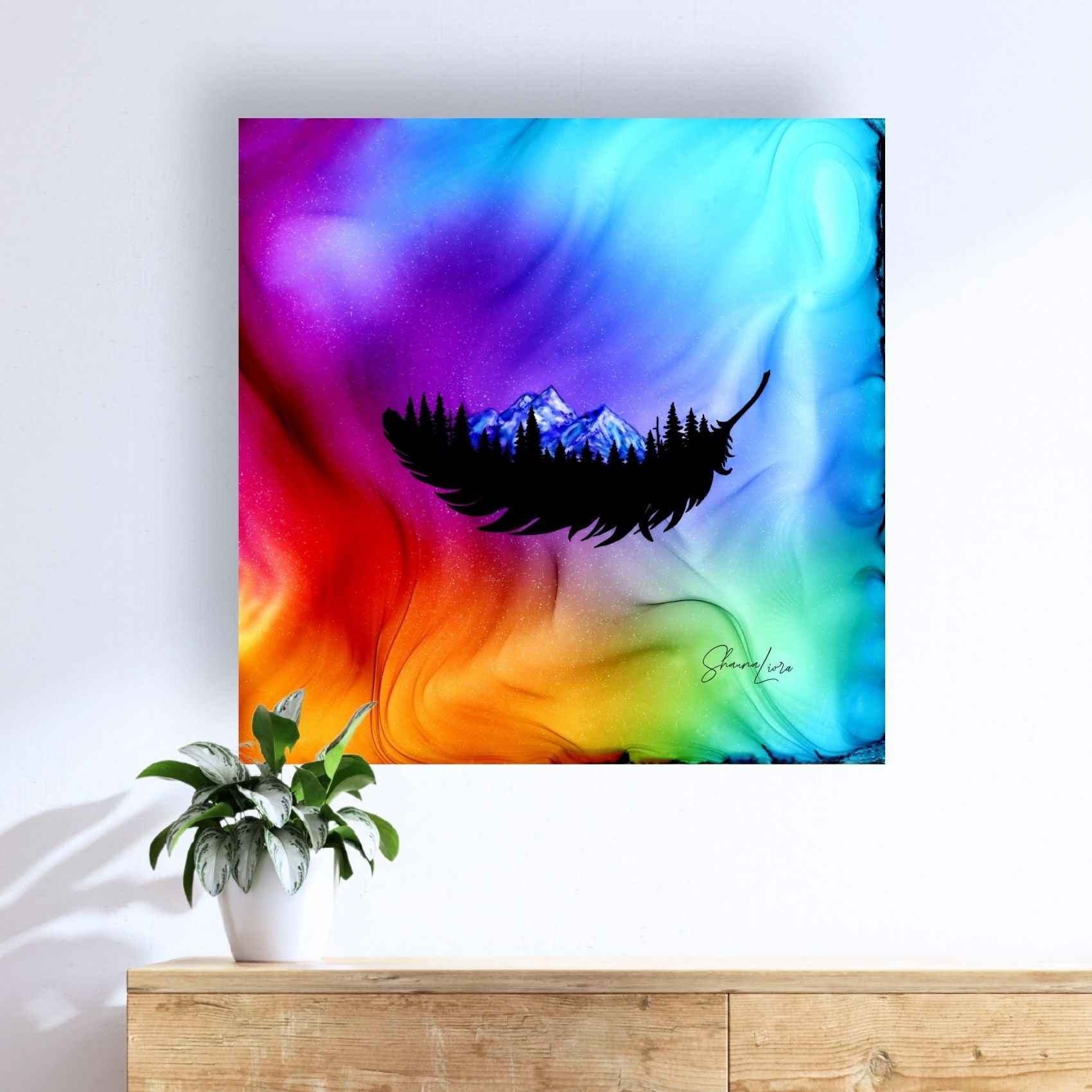 Floating Free - Fire Made Art Print