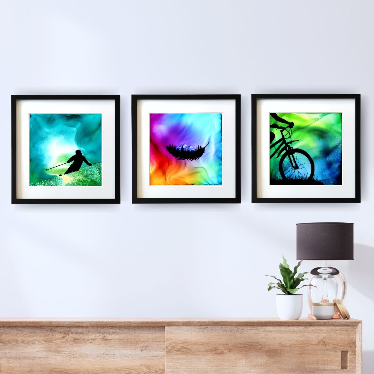Fresh Powder - Fire Art Print