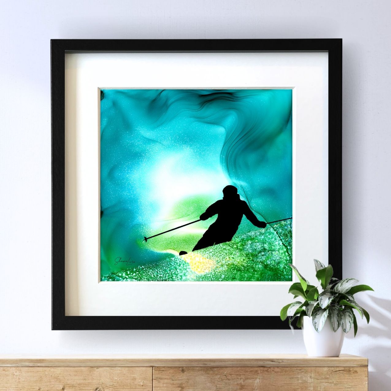 Fresh Powder - Fire Art Print