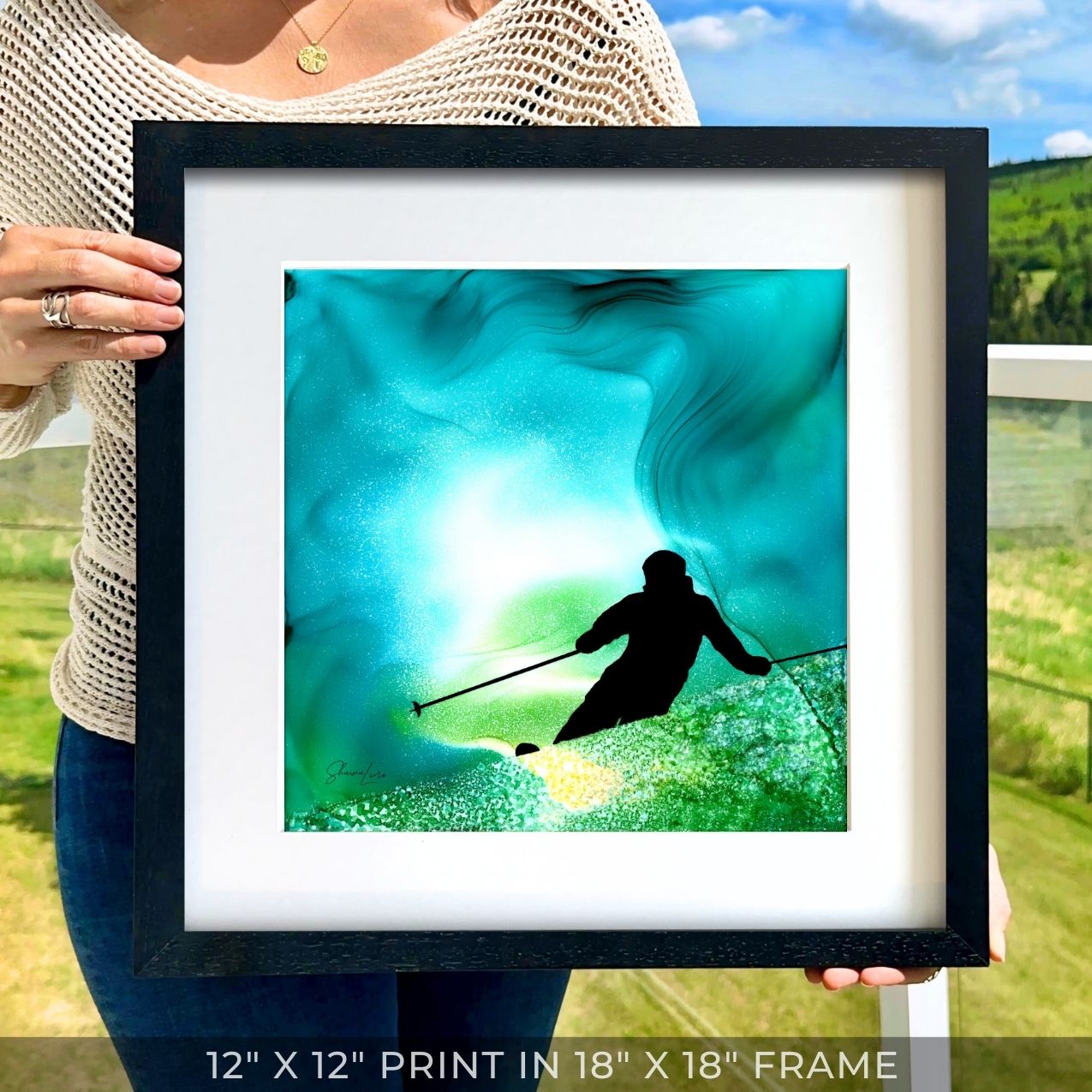 Fresh Powder - Fire Art Print