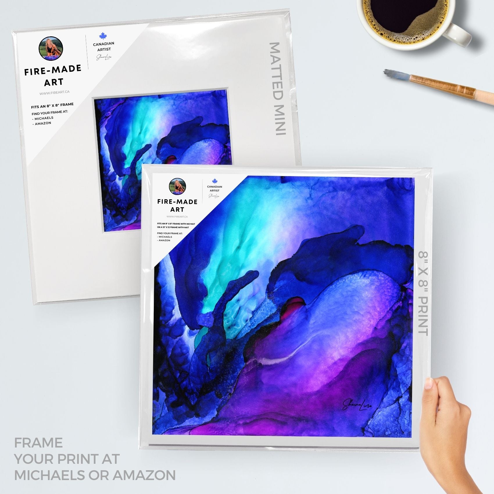 Galaxies of Freedom - Fire Made Art Print