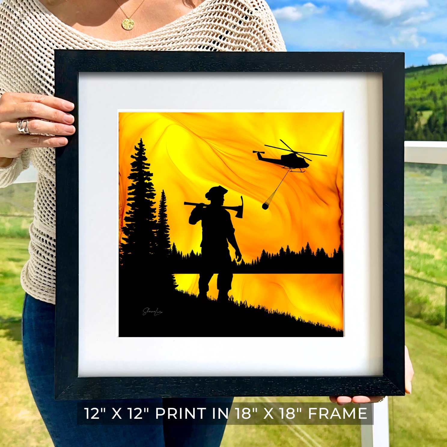 Guardian Of The Forest - Fire Art Print